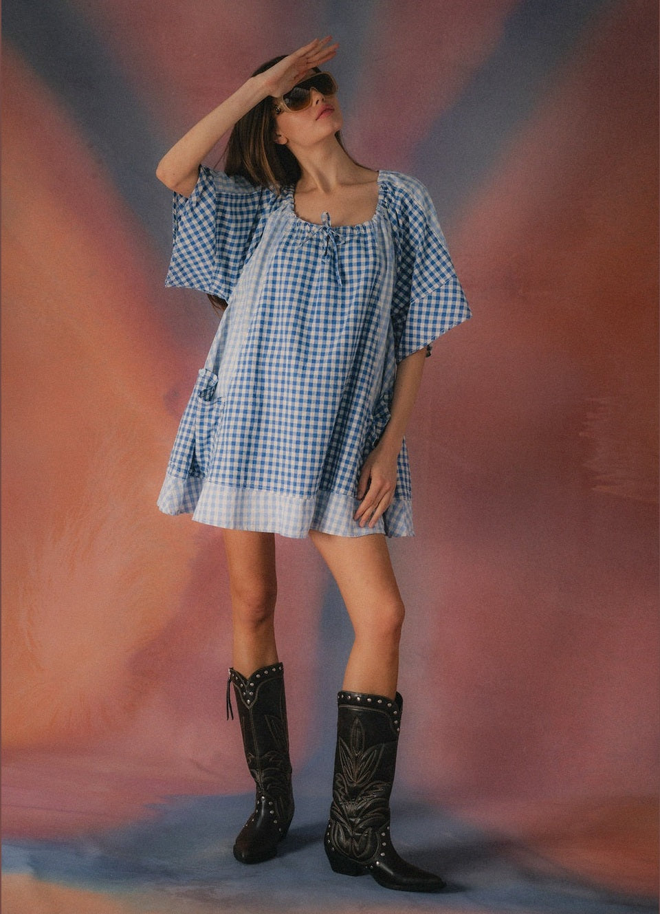CIAO CIAO VACATION Powder check dress