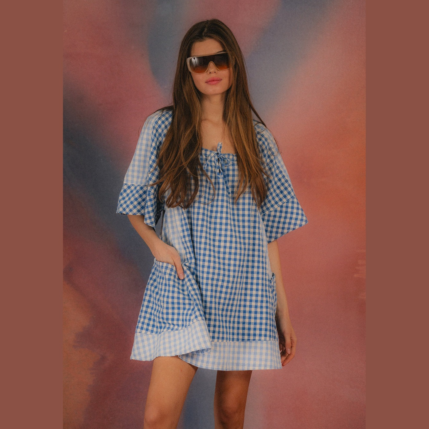 CIAO CIAO VACATION Powder check dress