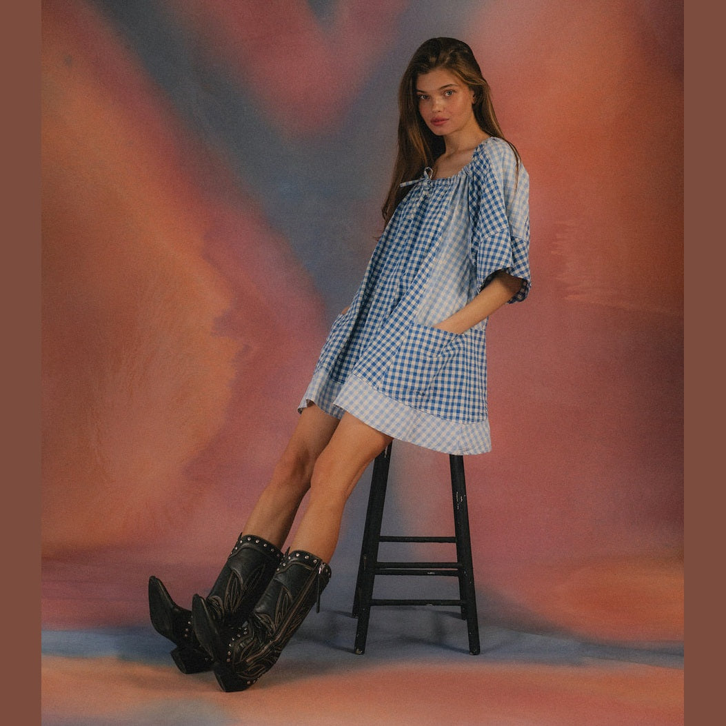 CIAO CIAO VACATION Powder check dress