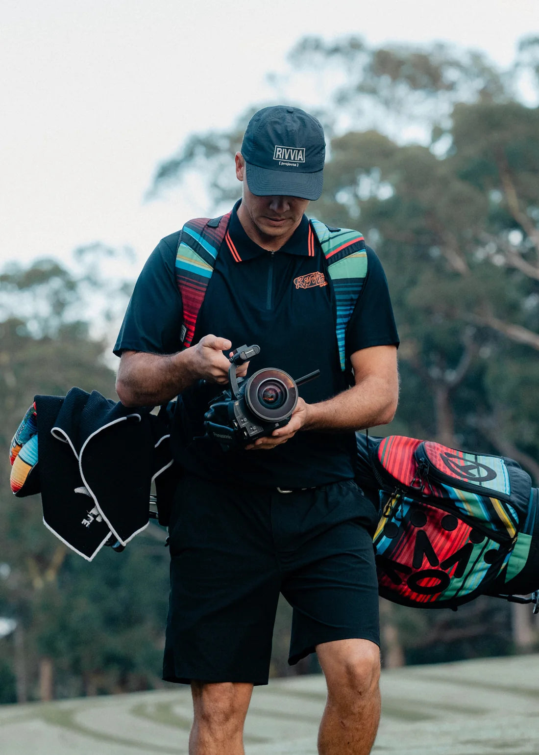 RIVVIA PROJECTS Oval graf polo - Black