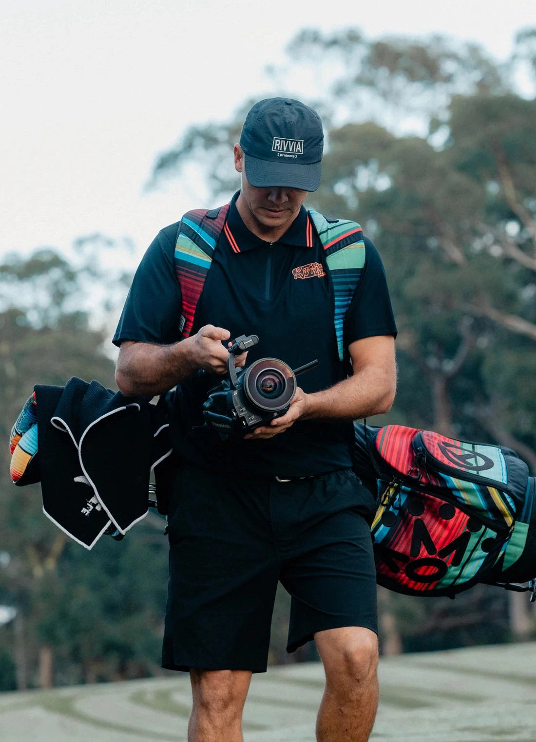 RIVVIA PROJECTS Oval graf polo - Black