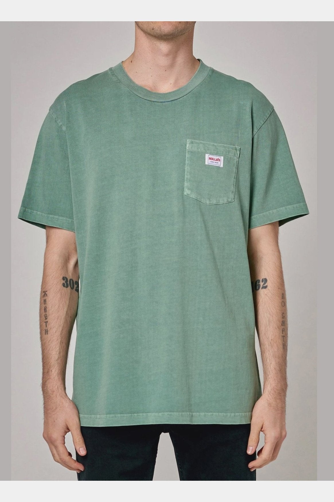 ROLLA'S Trade pocket tee - Moss