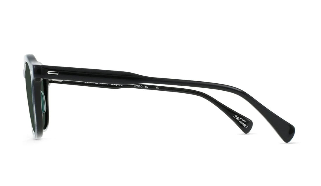 RAEN CLYVE Recycled Black / Green Polarized