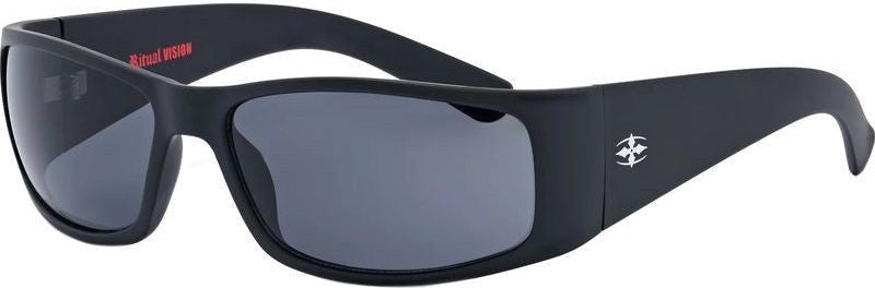 Ritual Vision Doomsday Machine Sunglasses Matte Black/Black Lenses