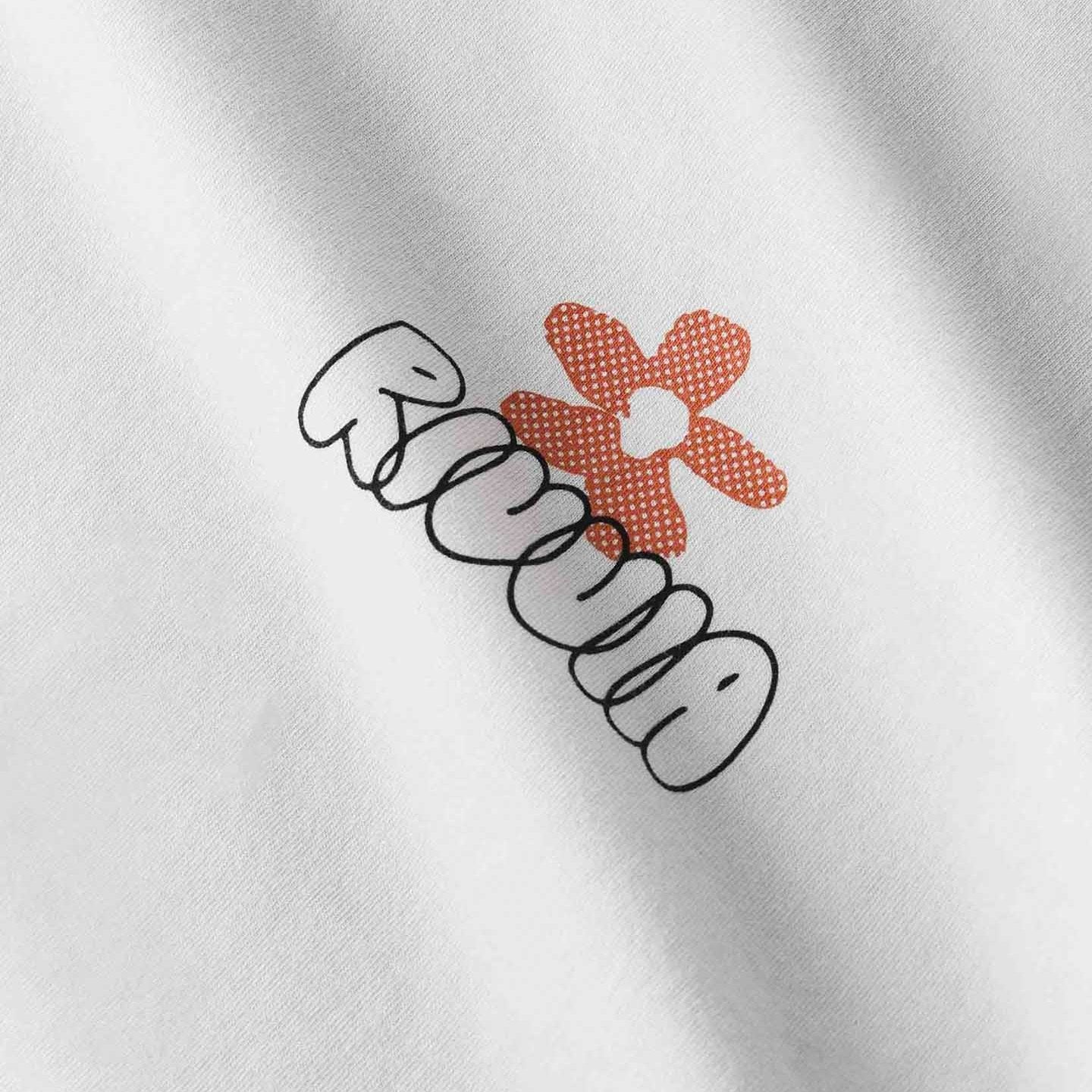 RIVVIA Flower map t-shirt - Off white