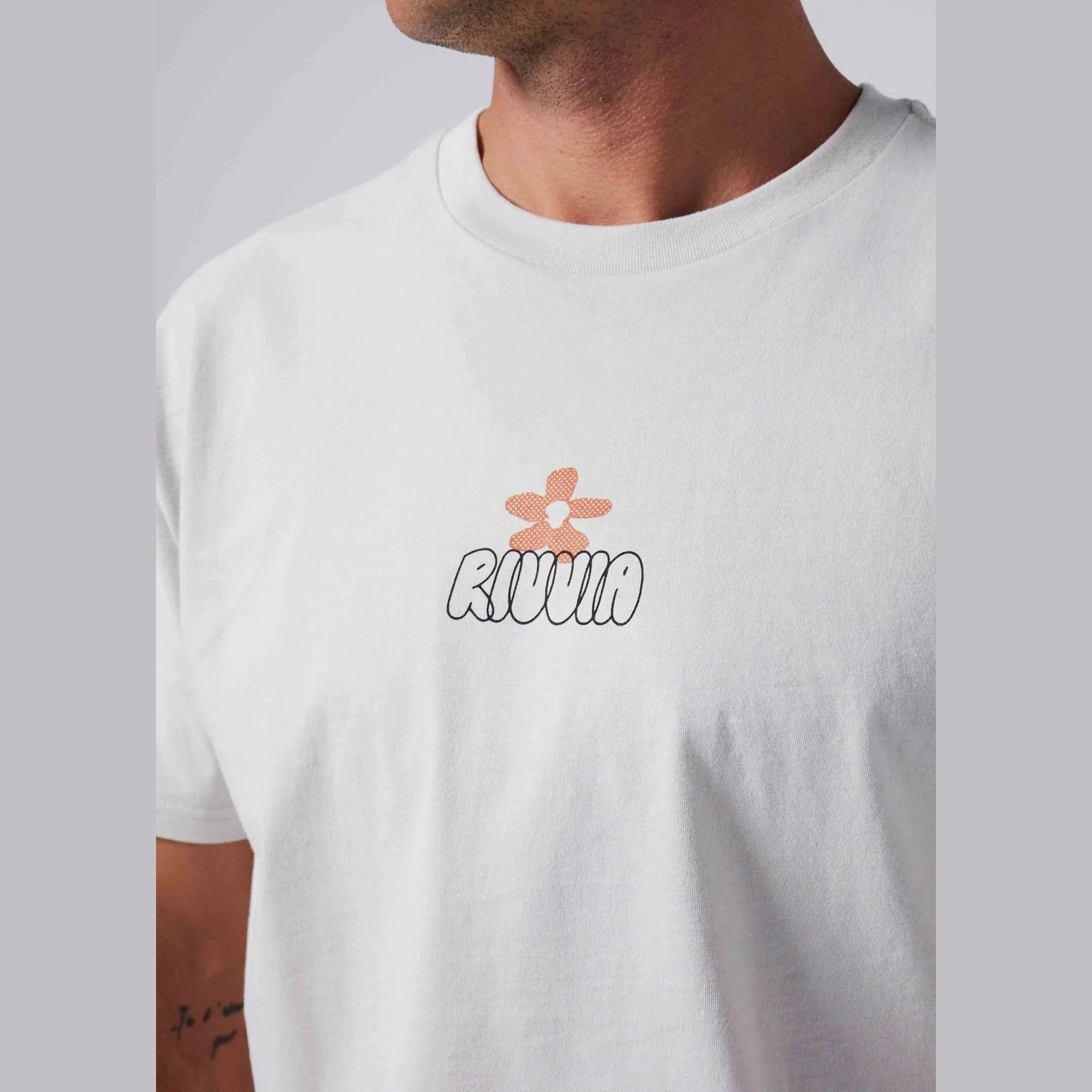 RIVVIA Flower map t-shirt - Off white