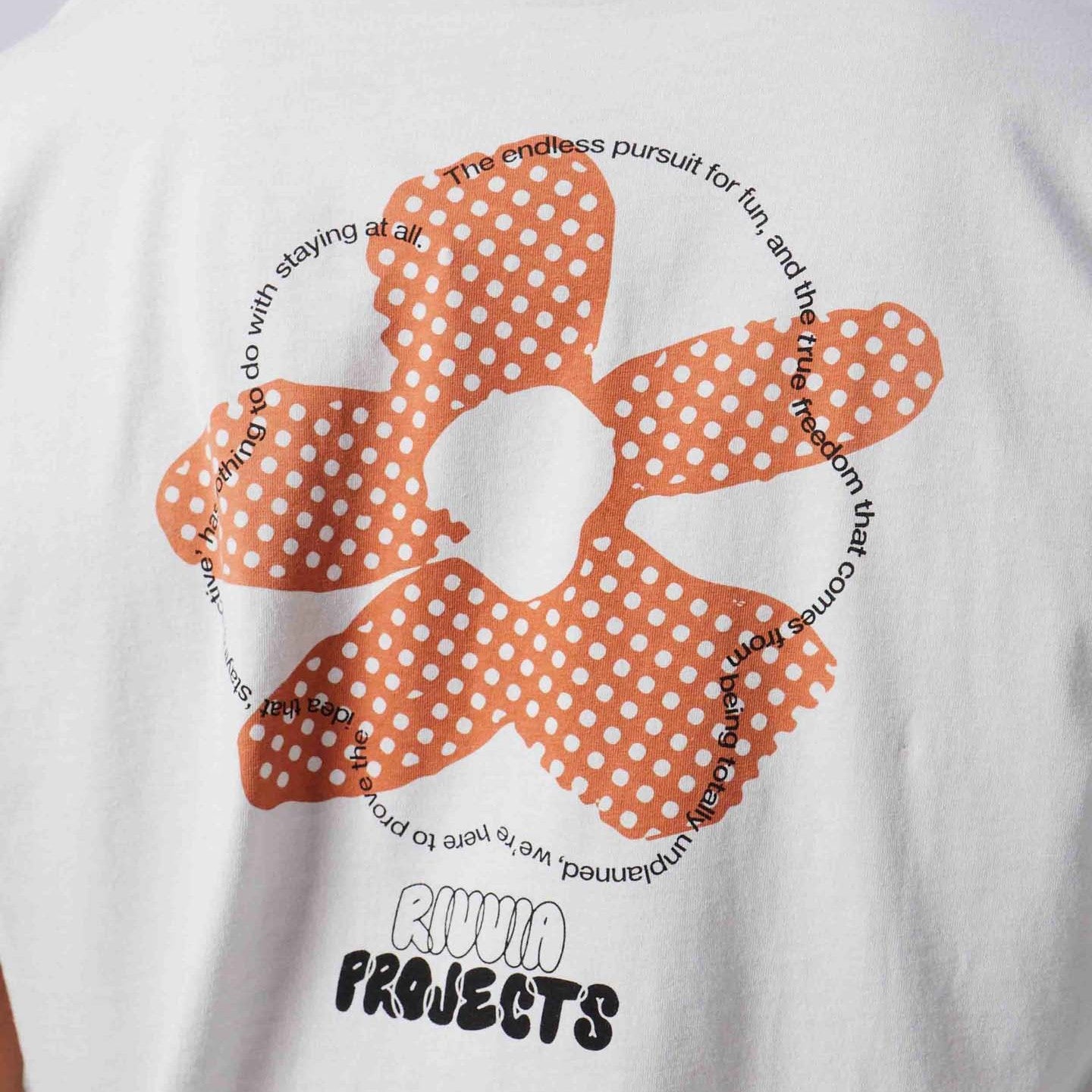 RIVVIA Flower map t-shirt - Off white