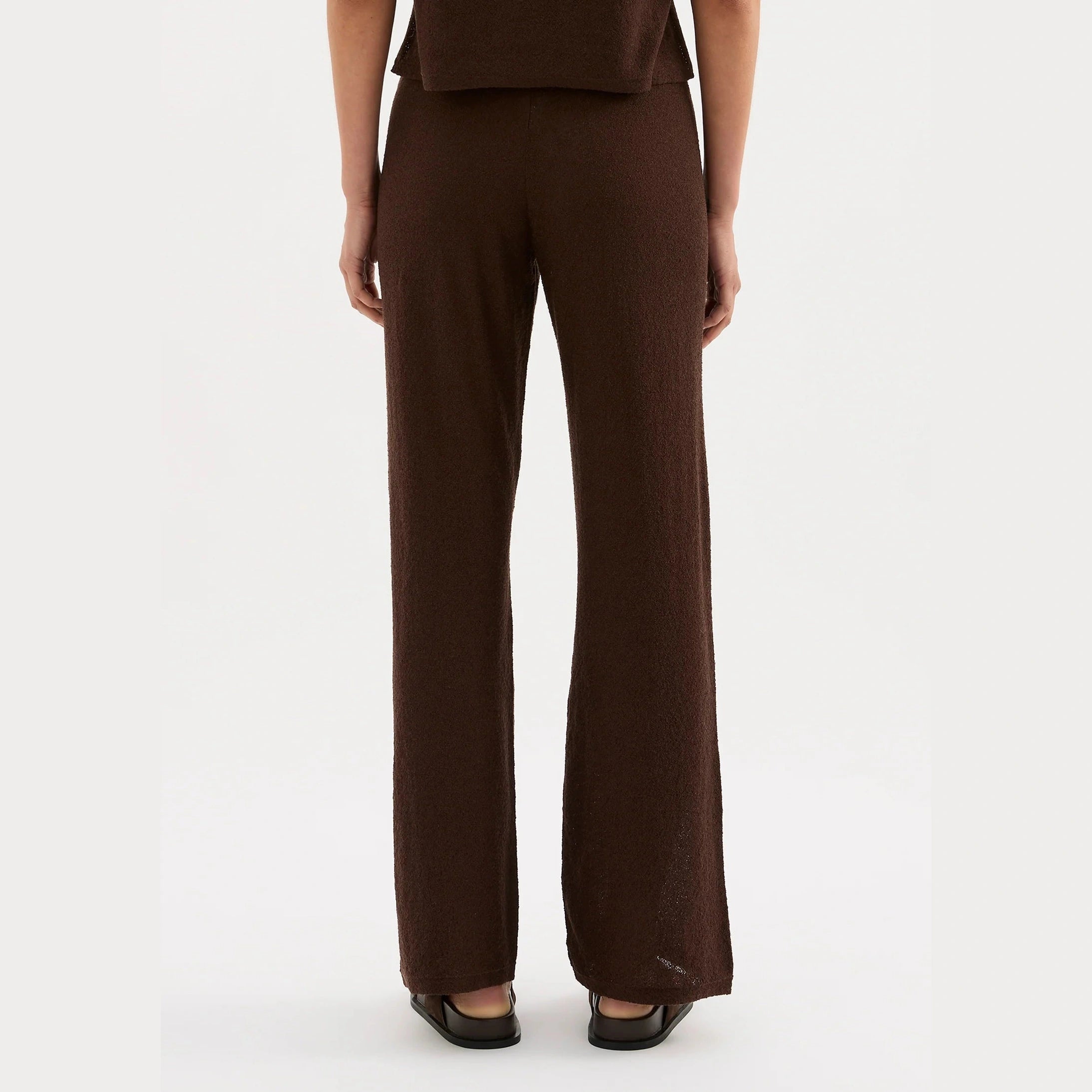 NUDE LUCY Zosia Knit Pant - Chocolate