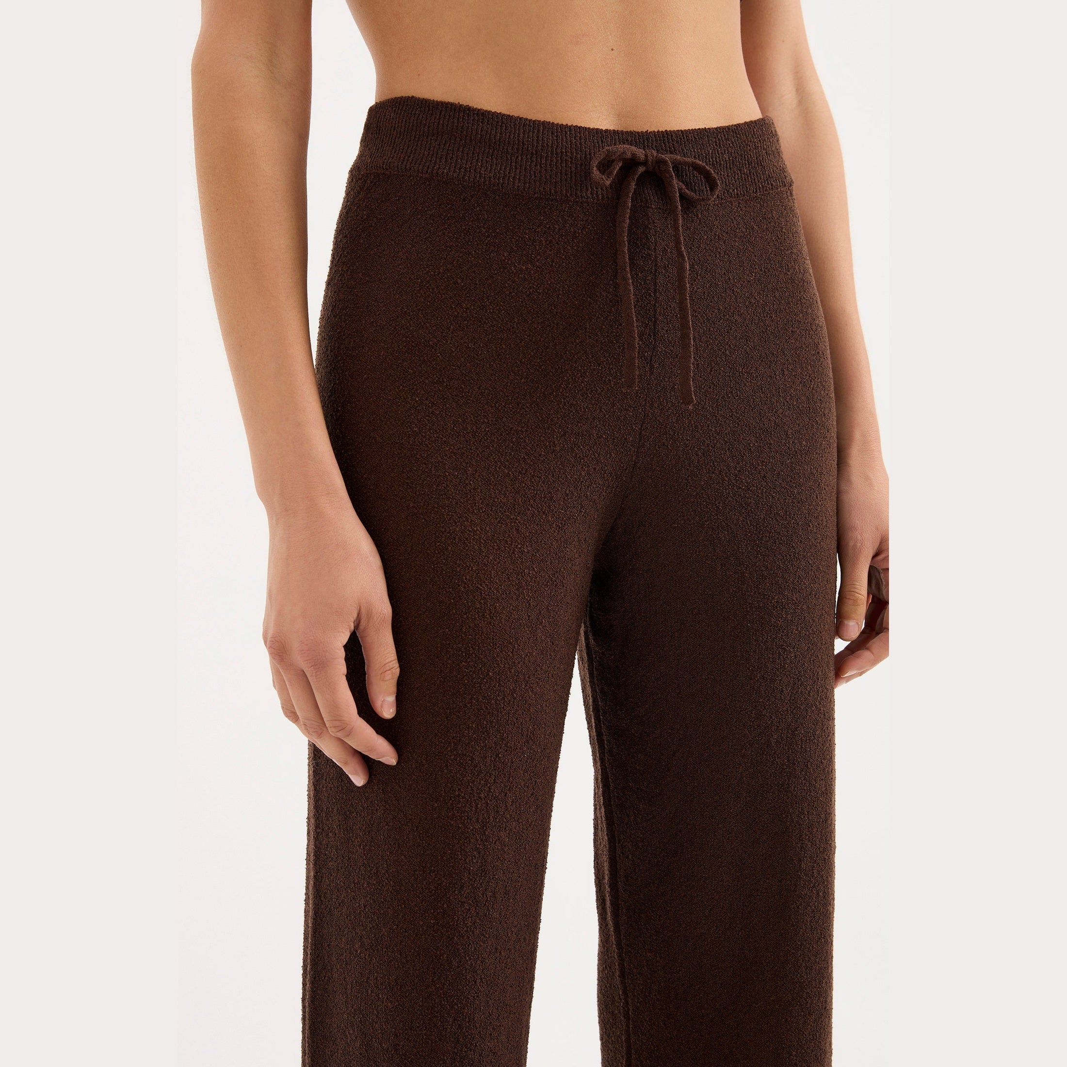 NUDE LUCY Zosia Knit Pant - Chocolate