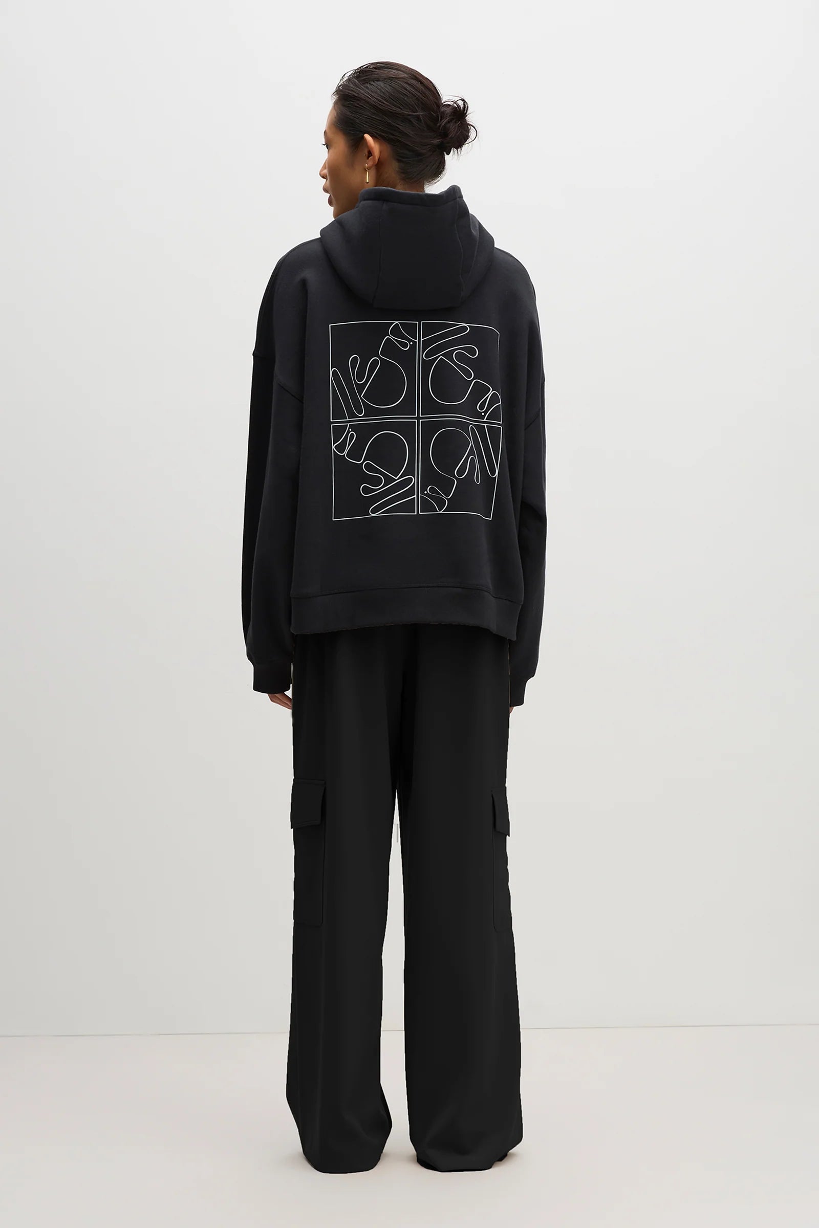 NUDE LUCY Nude signature hoodie - Black