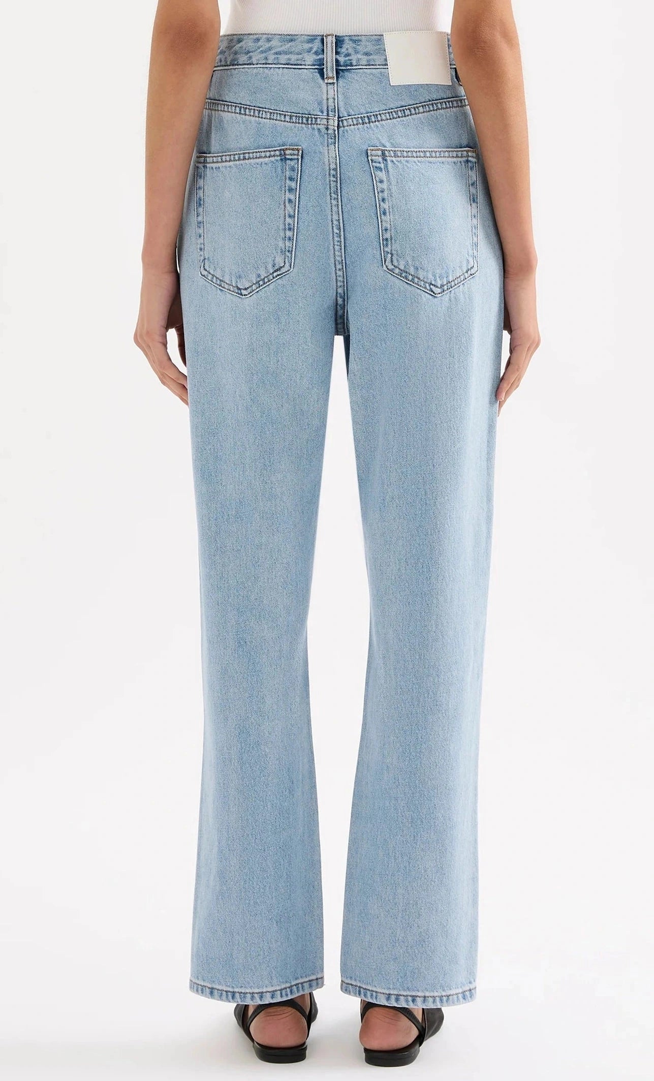 NUDE LUCY Organic straight leg jean - 90s blue wash