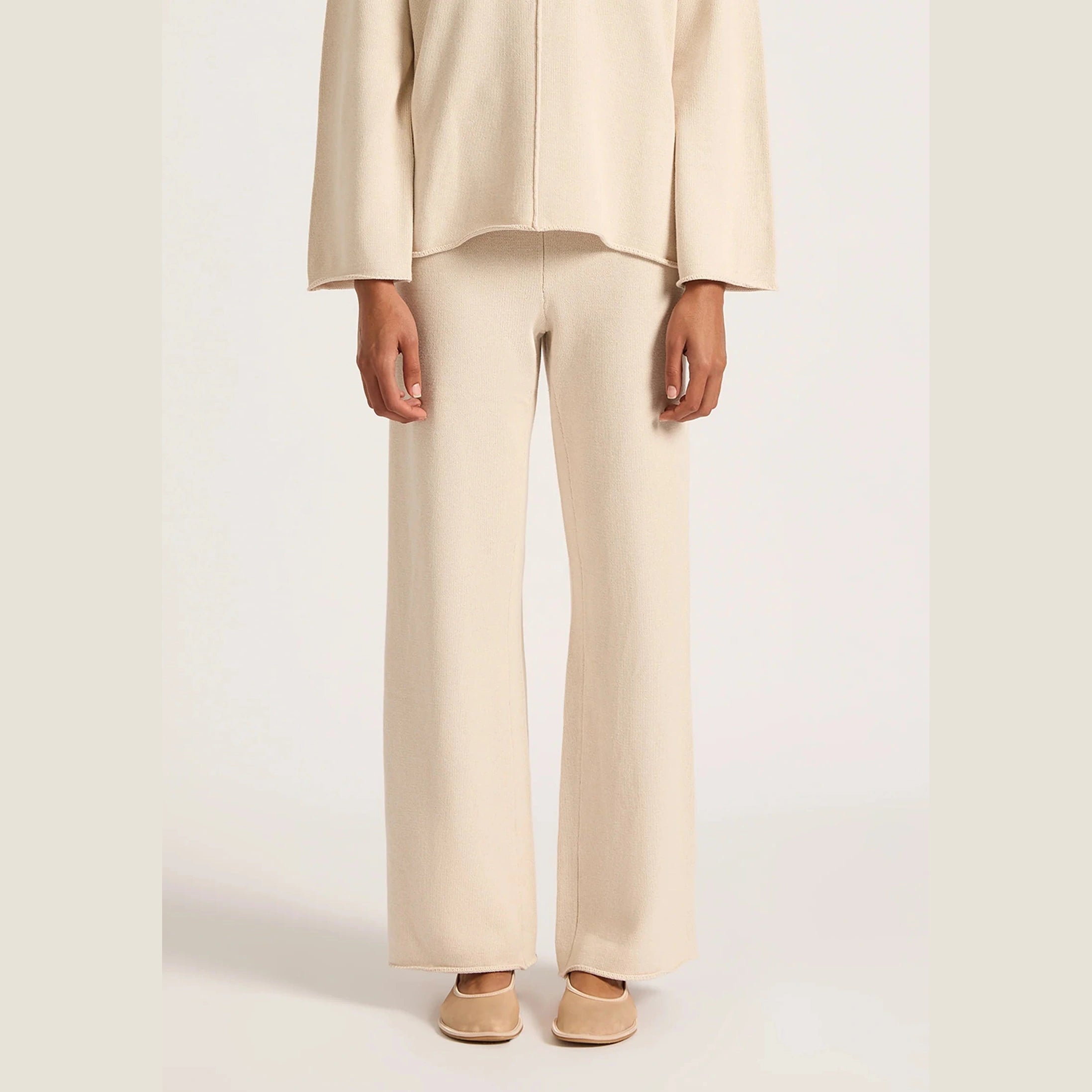 NUDE LUCY Lilou knit pant - Bone
