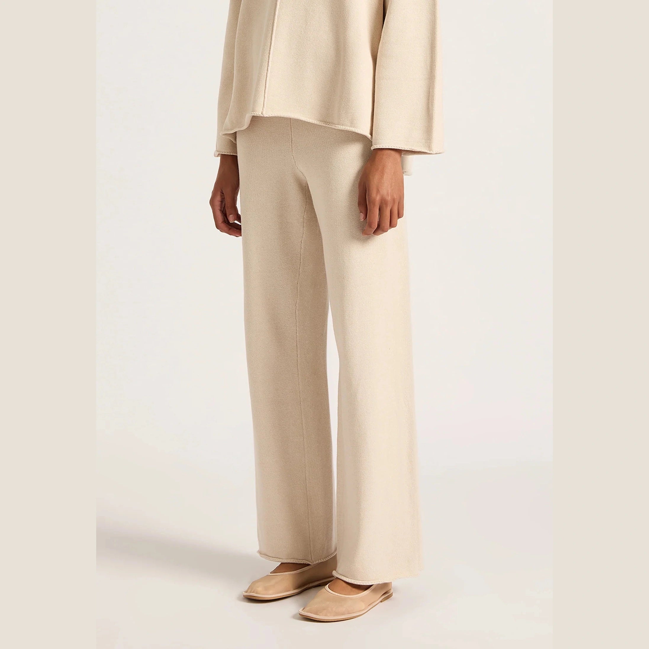 NUDE LUCY Lilou knit pant - Bone