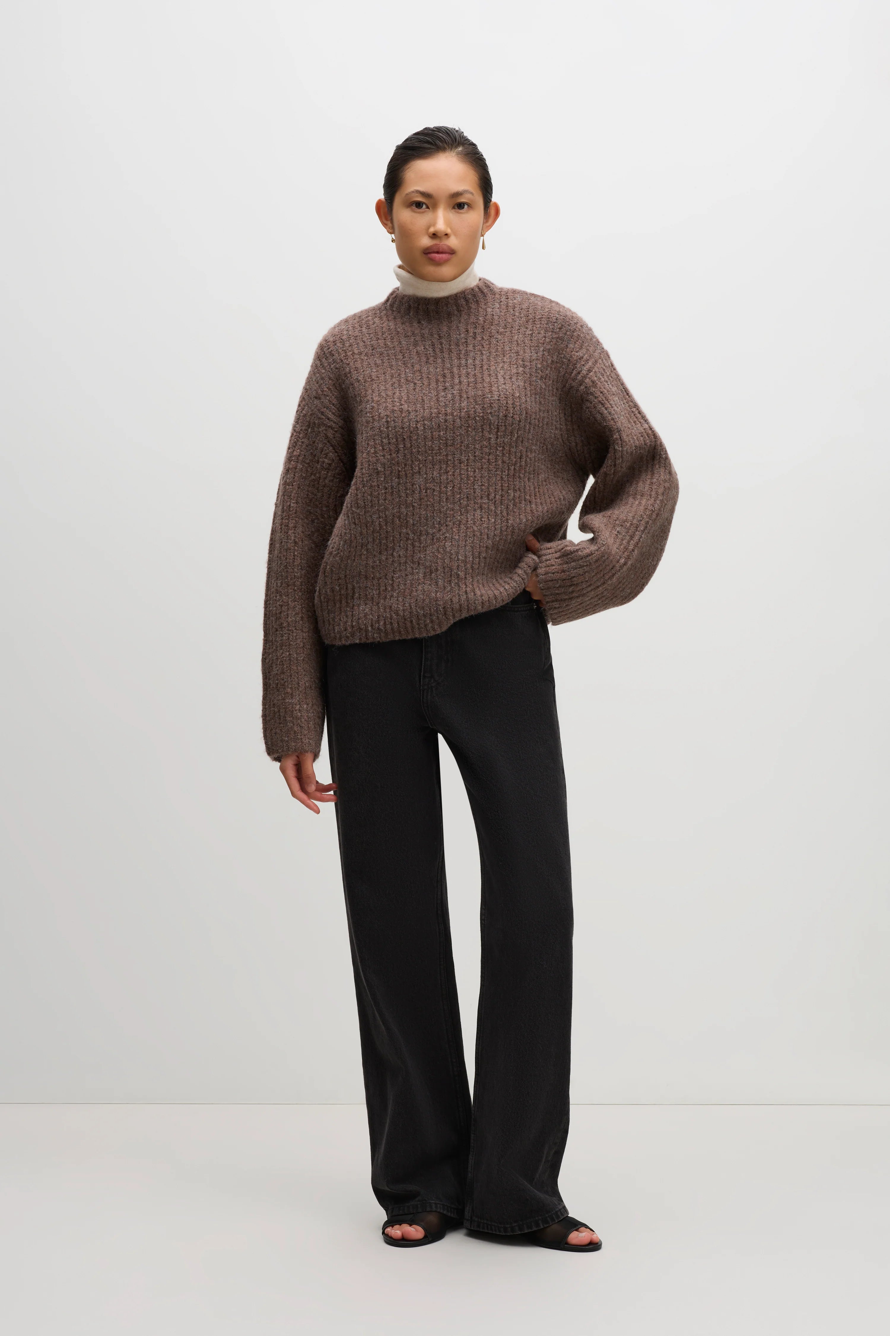 NUDE LUCY Parker knit - Bark