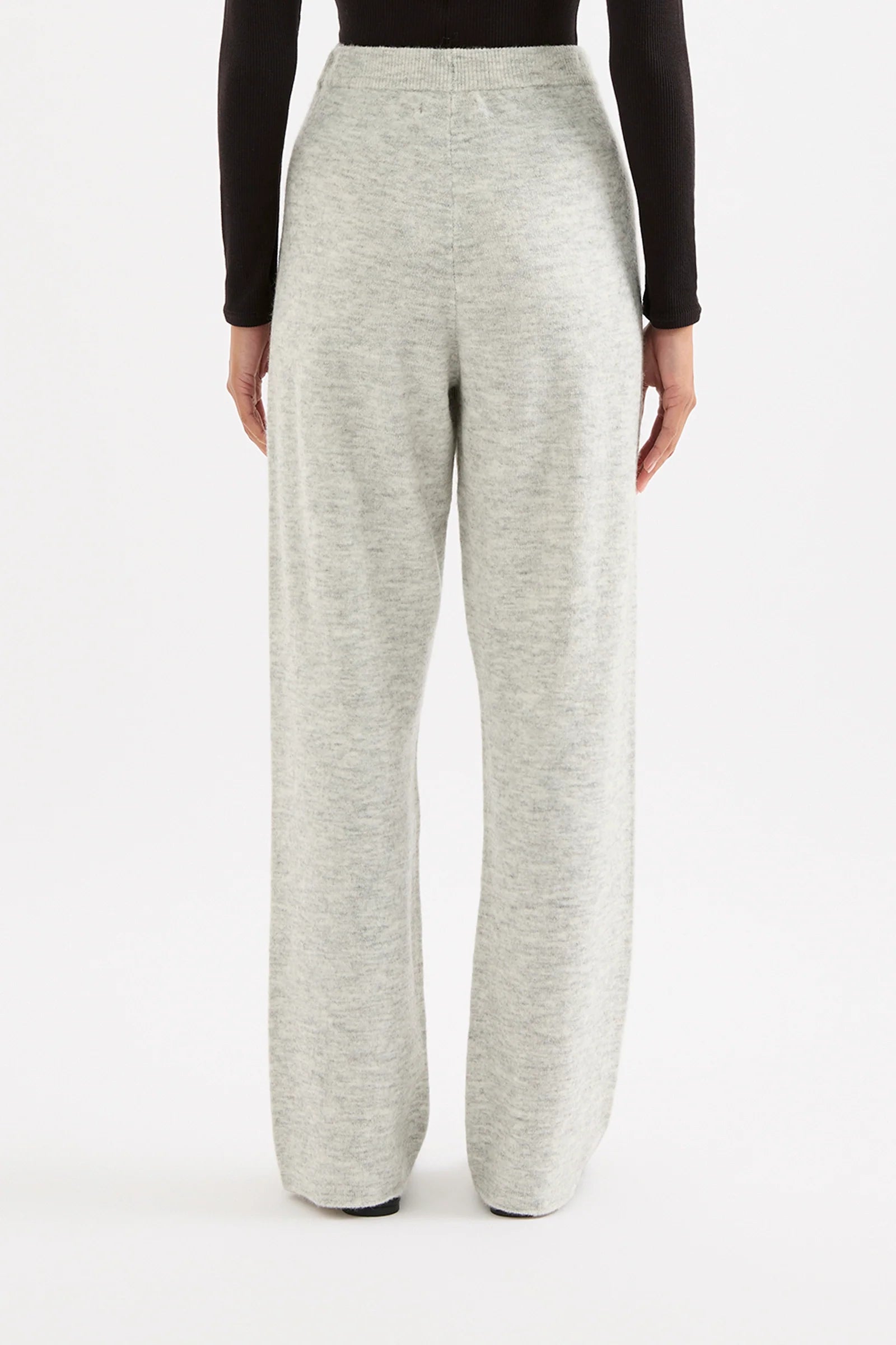 NUDE LUCY Dallas Knit Pant - Grey marle