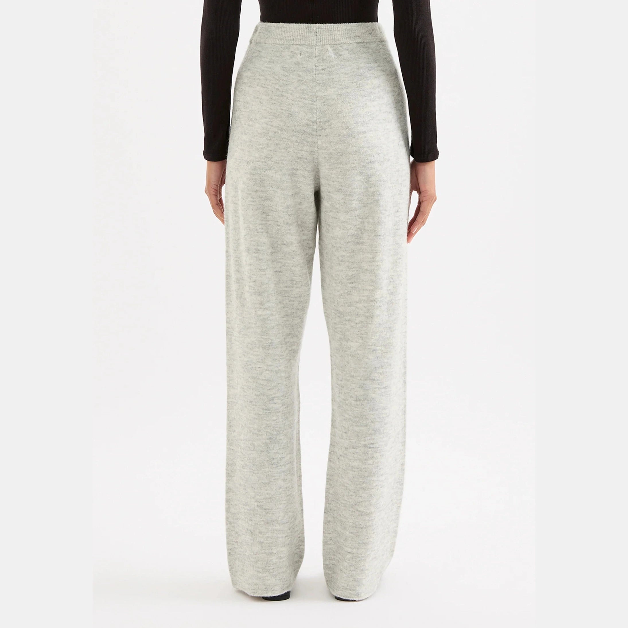 NUDE LUCY Dallas Knit Pant - Grey marle