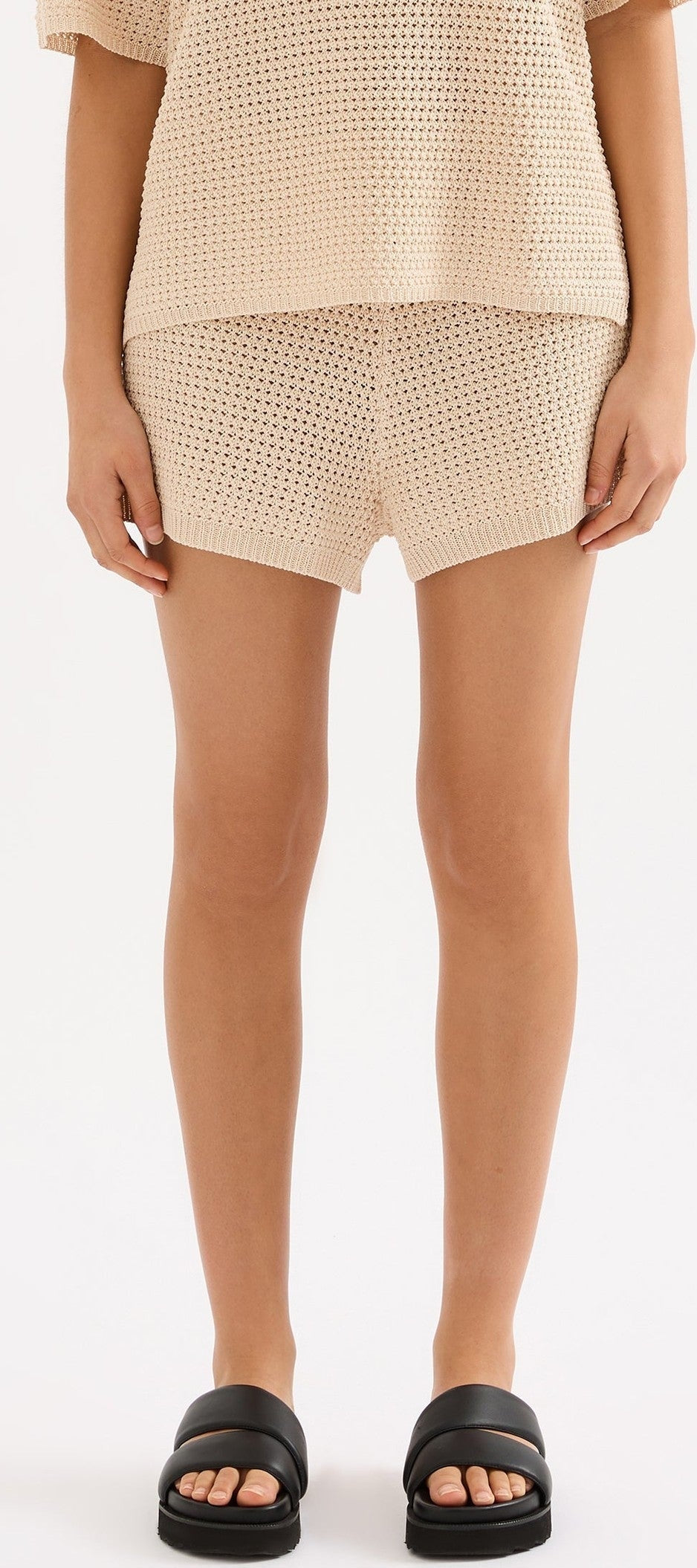 NUDE LUCY sawyer crochet short - cream