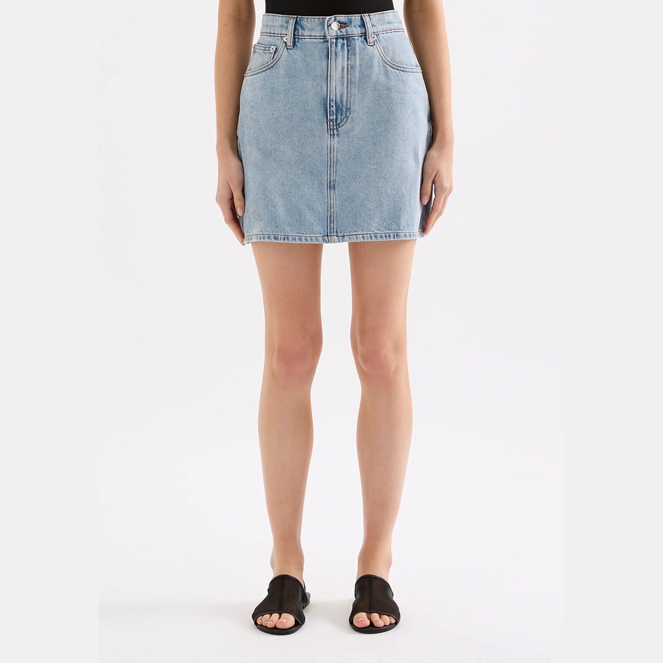 Nude Lucy Sia Denim Mini Skirt 90S BLUE