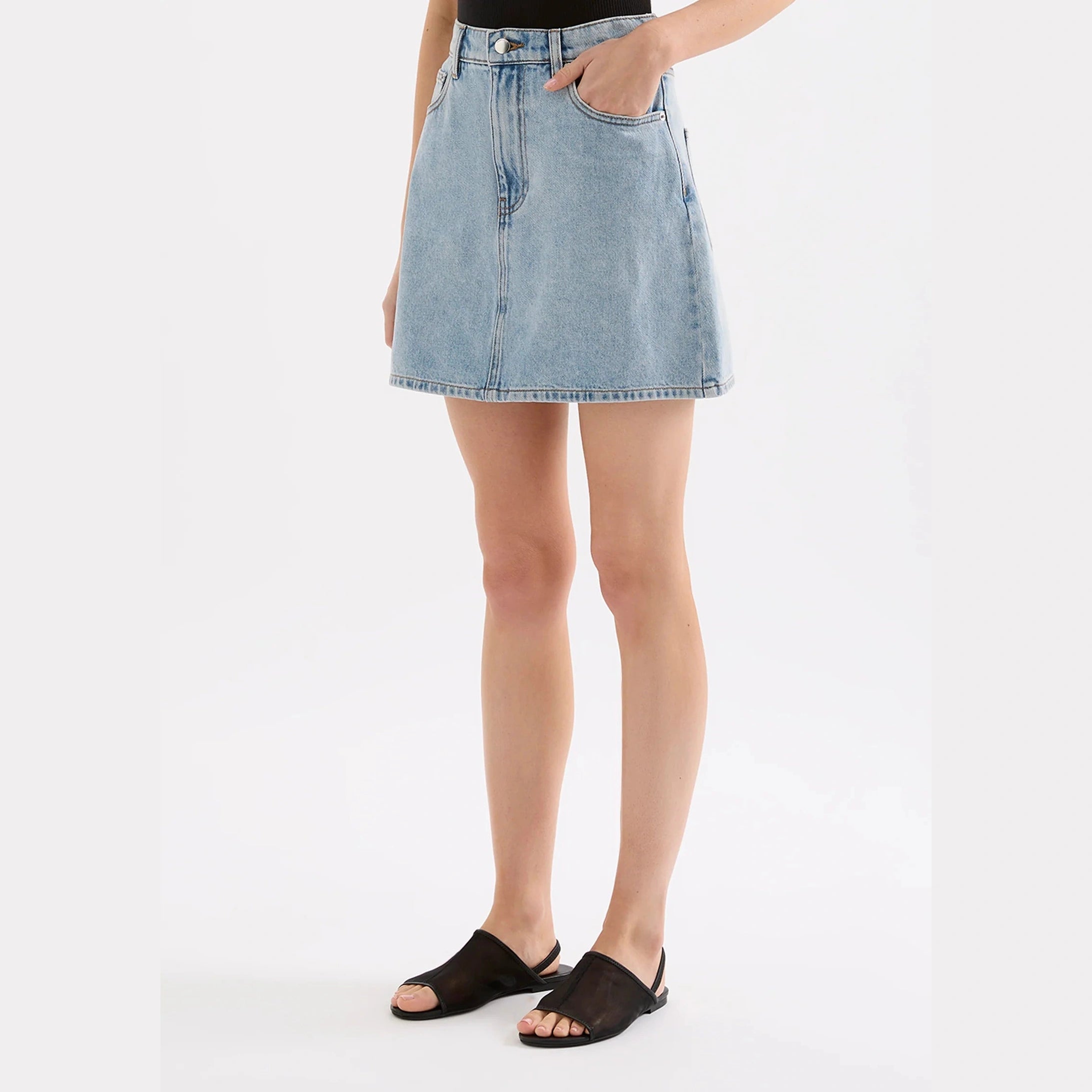 Nude Lucy Sia Denim Mini Skirt 90S BLUE