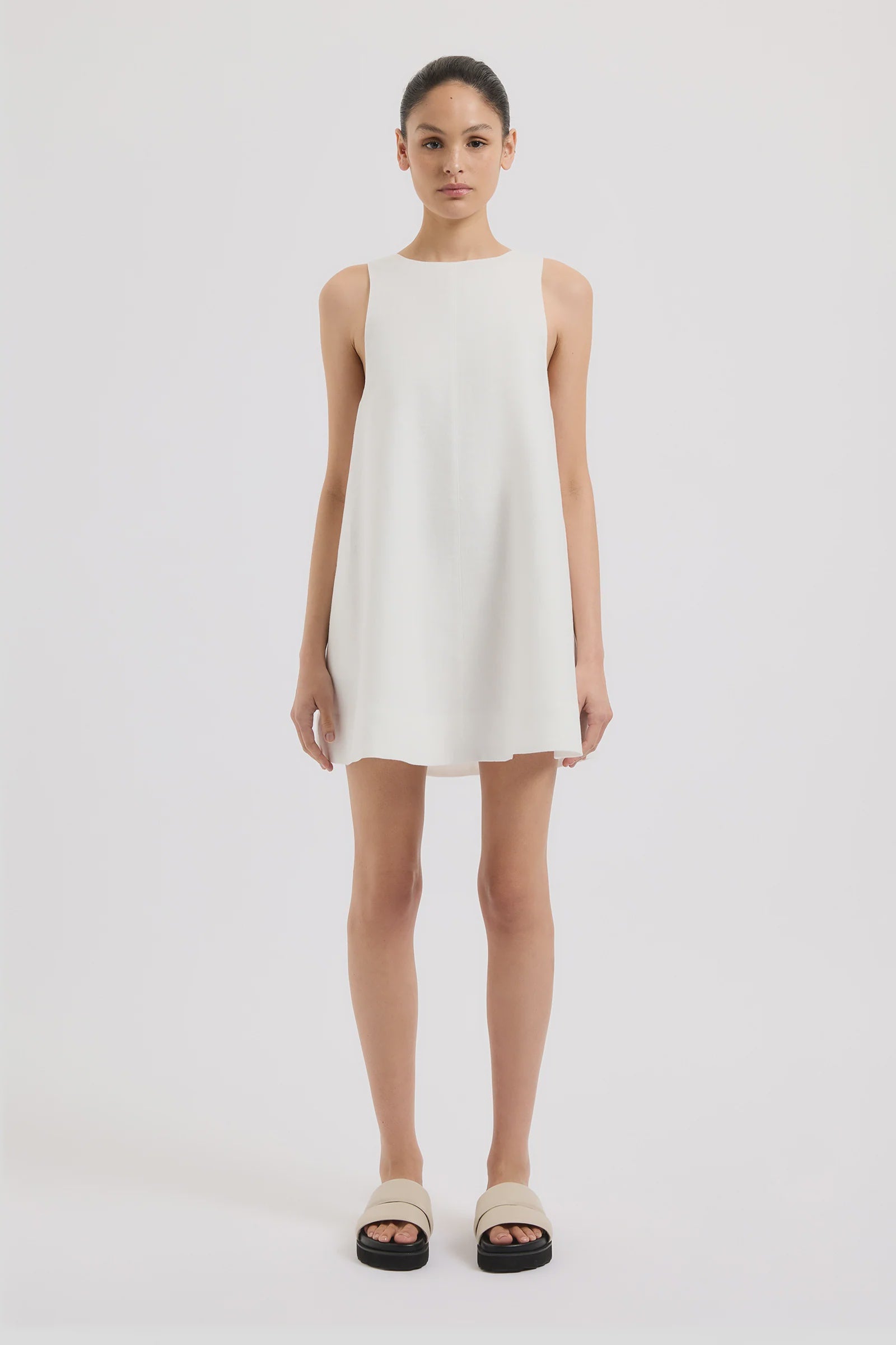 NUDE LUCY Nemi linen dress - White NUDE LUCY Nemi linen dress - White