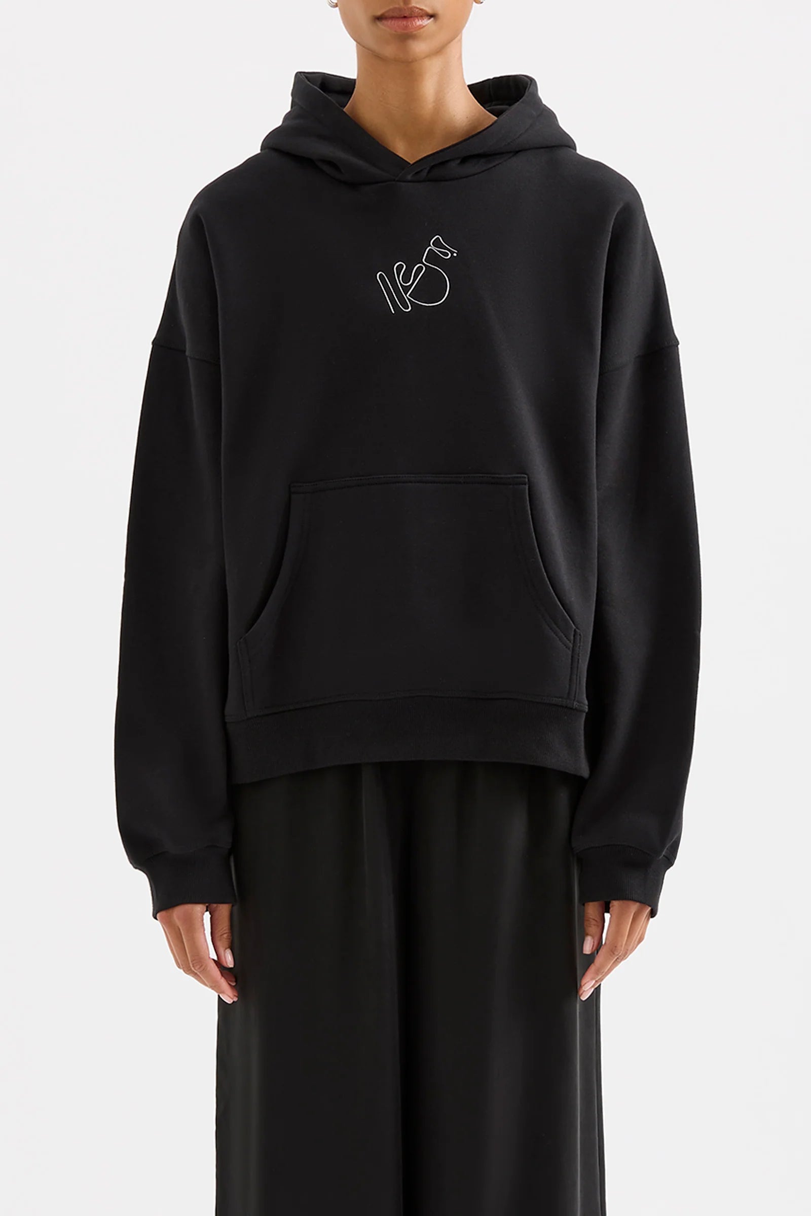 NUDE LUCY Nude signature hoodie - Black
