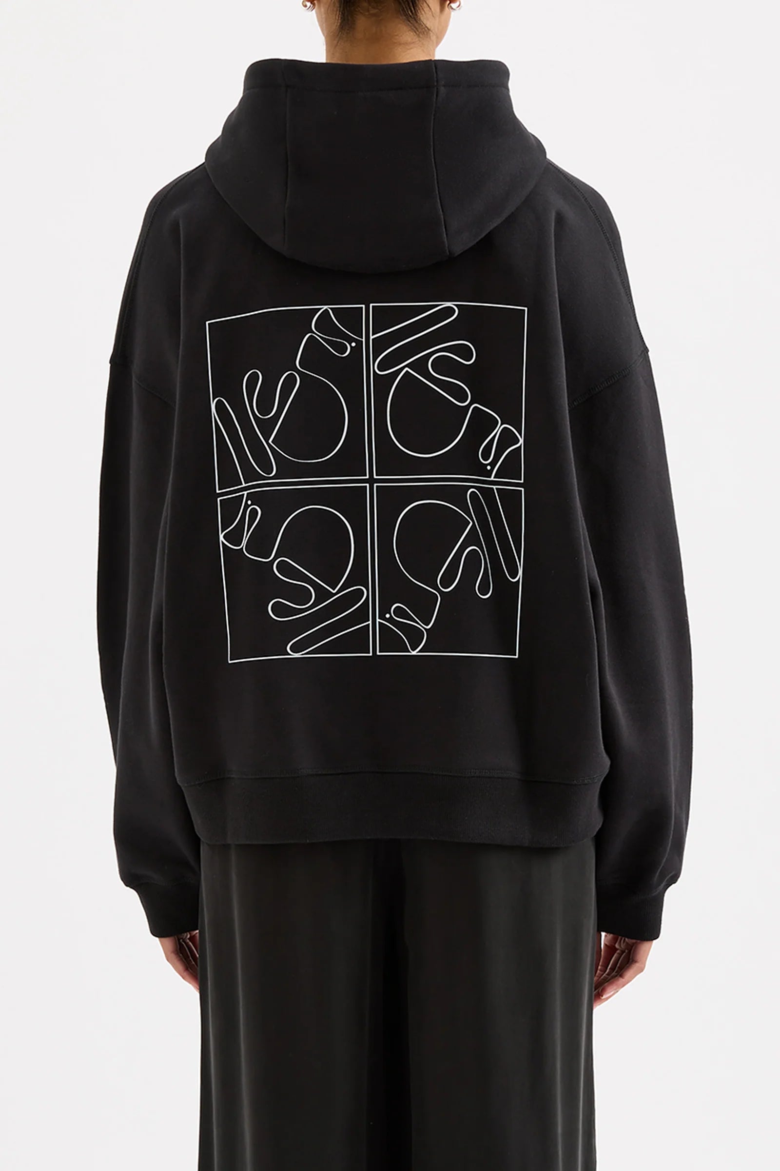 NUDE LUCY Nude signature hoodie - Black