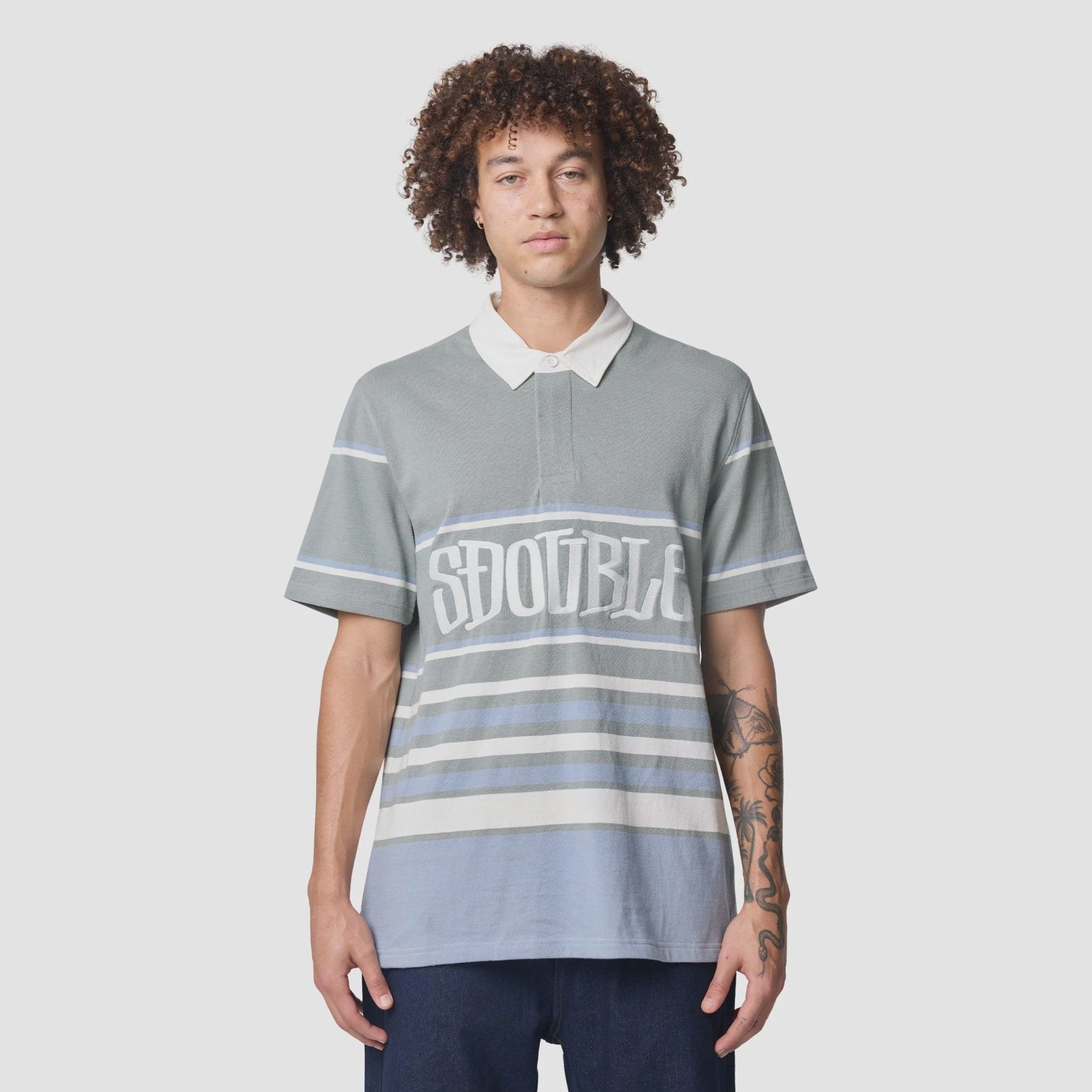 S-Double Rugby Polo Shirt Seagrass