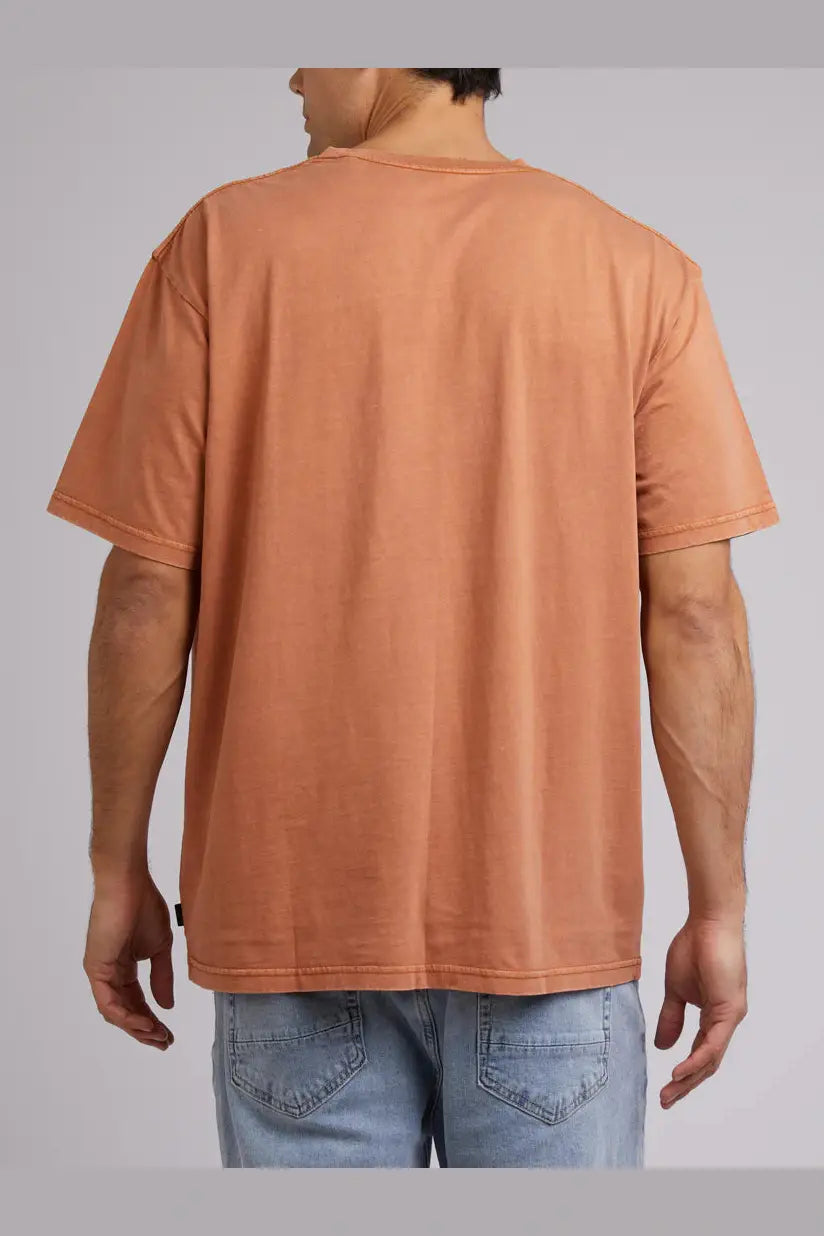 SILENT THEORY Oversized tee - Clay