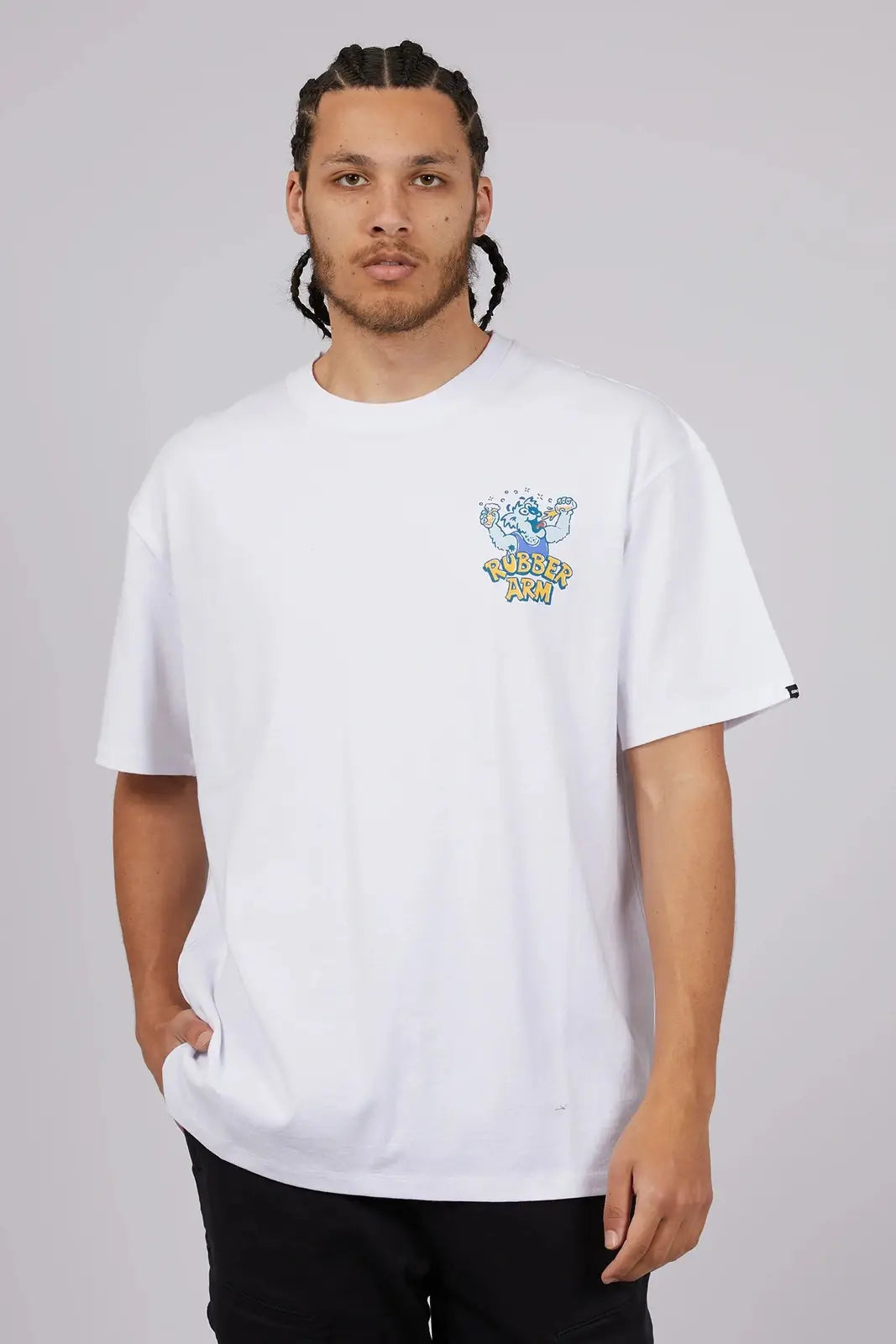 ST GOLIATH Rubber arm tee - White