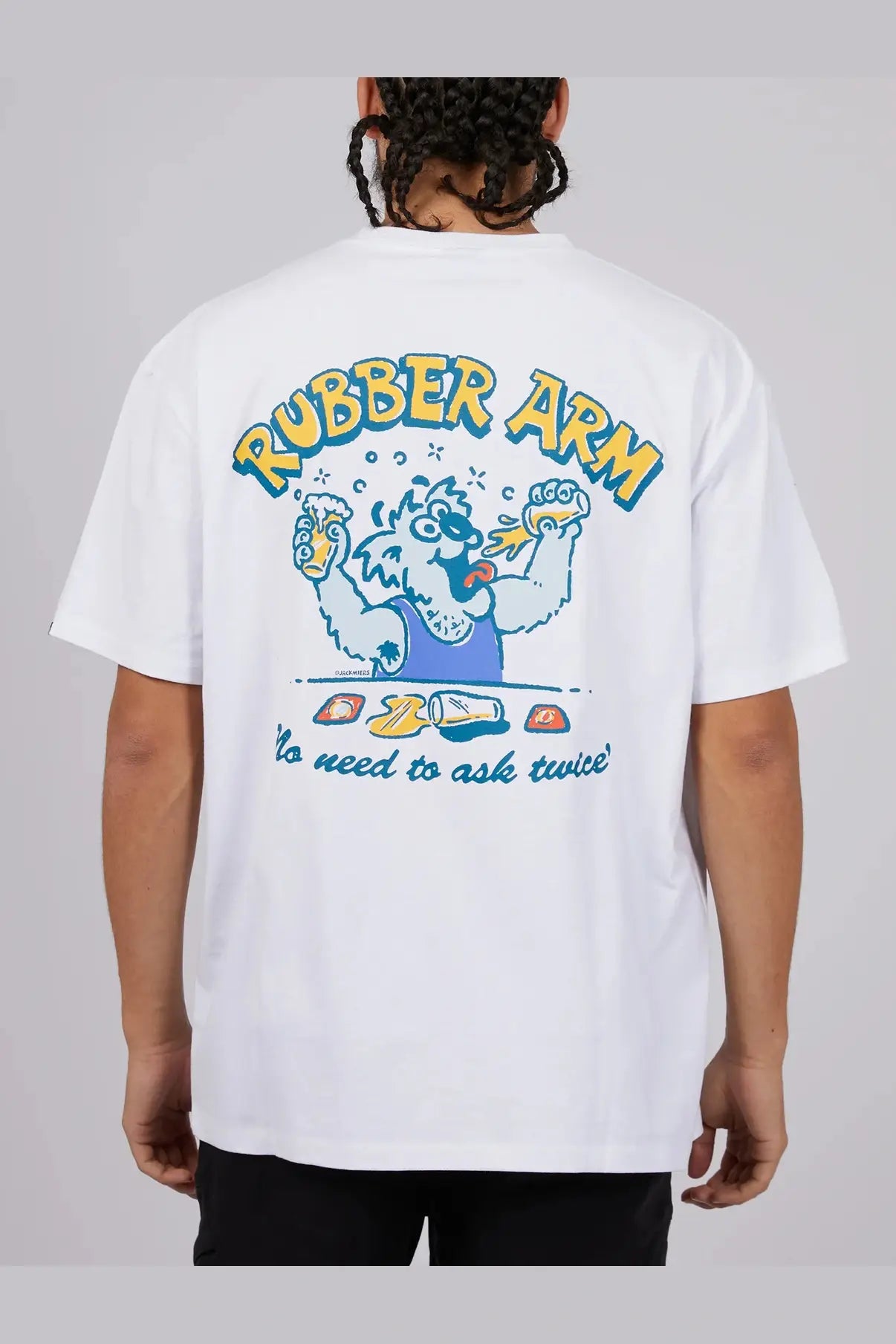 ST GOLIATH Rubber arm tee - White