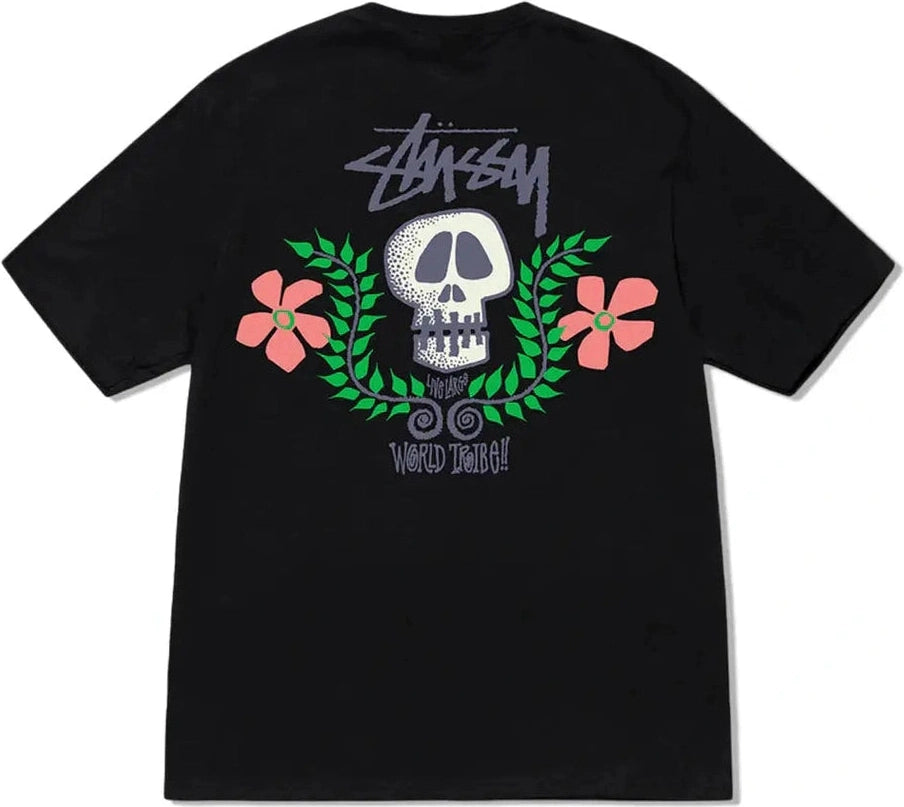 STUSSY Skull crest hw ss tee - Pigment black