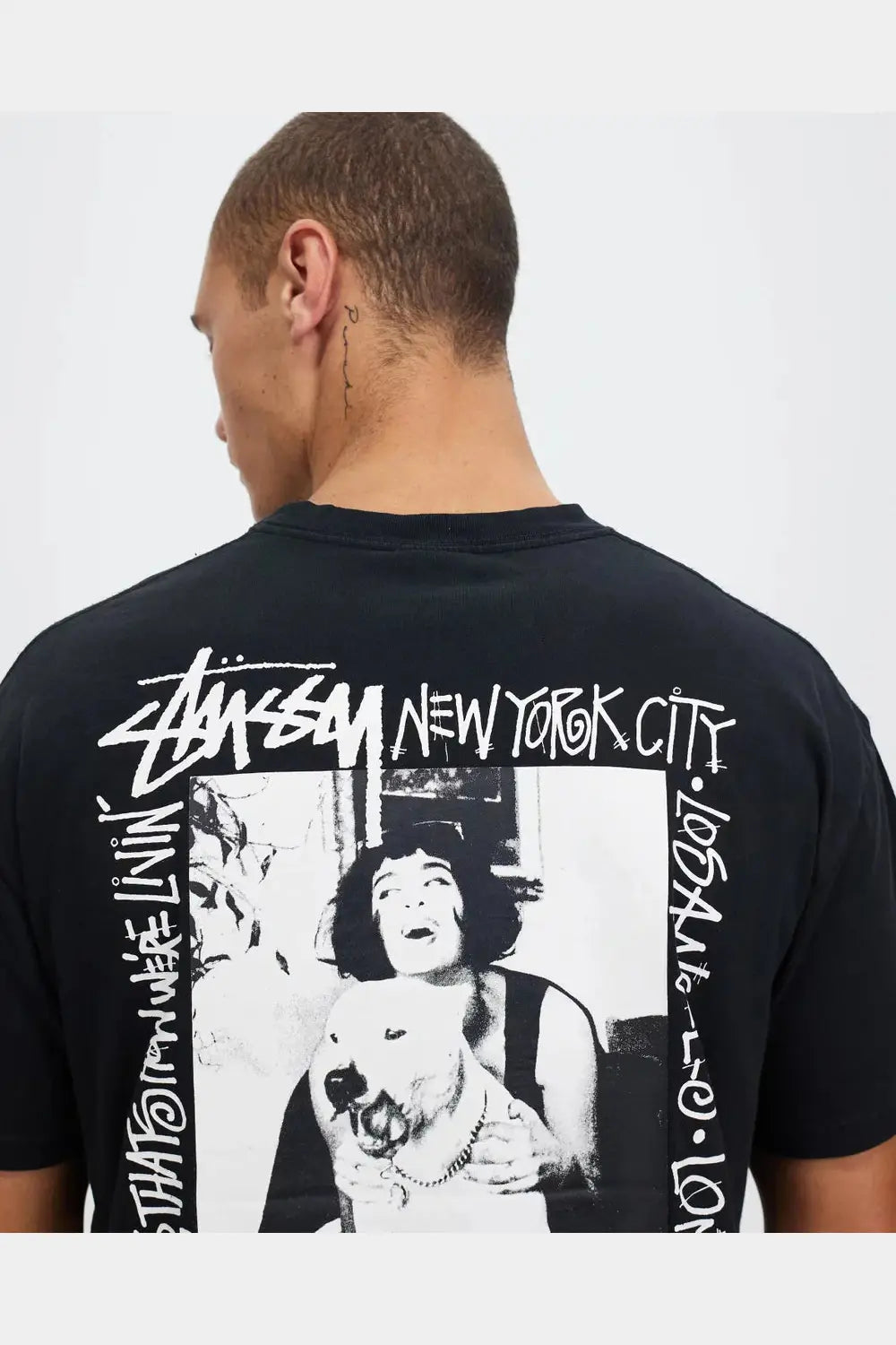 STUSSY how we're living ss tee - pigment black