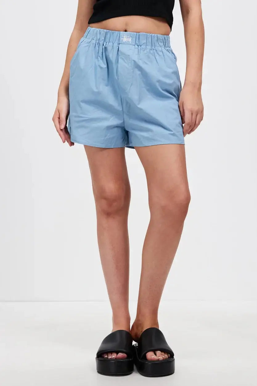 STUSSY pop graffiti short - sky blue