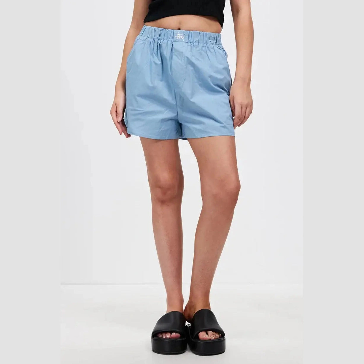 STUSSY pop graffiti short - sky blue
