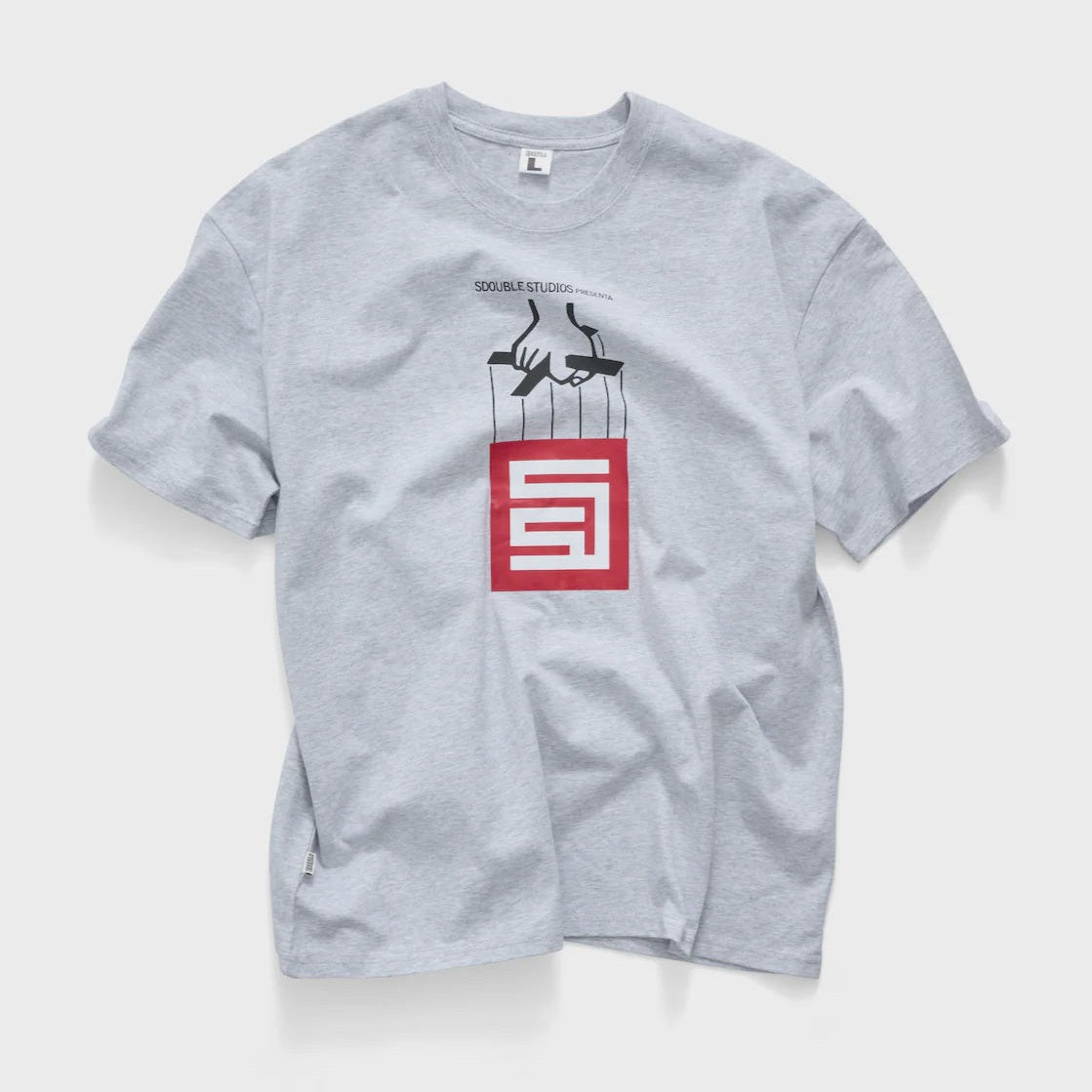 S DOUBLE Godfather Short Sleeve Tee - Ash Heather
