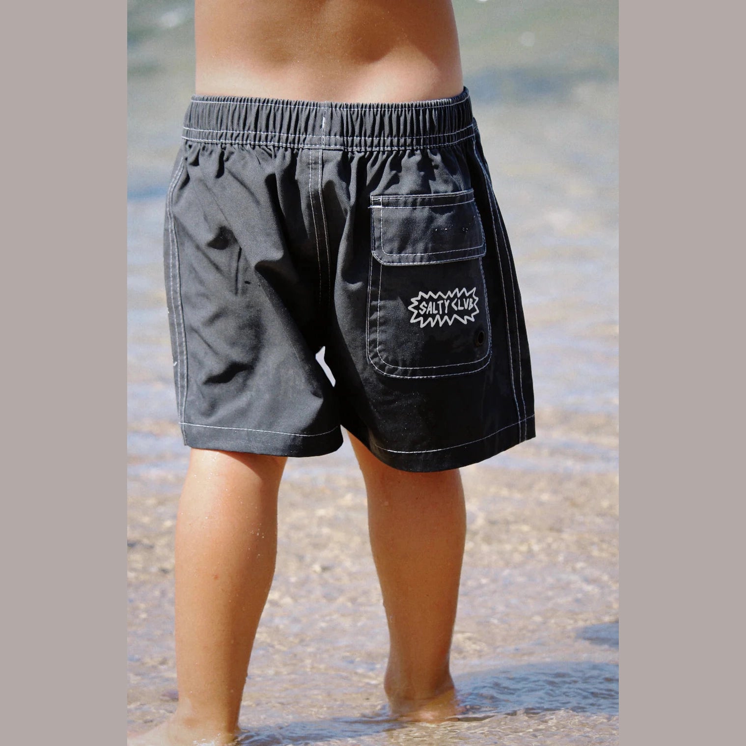Olas - KERAMAS MINI BOARDSHORT - washed black