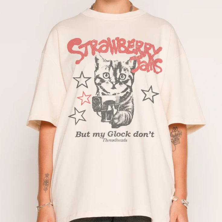 Threadheads Originals Strawberry Jams Oversized Tee Natural