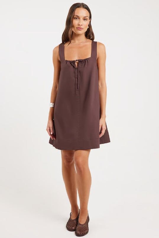 NUDE LUCY Alexis Mini Dress Chocolate
