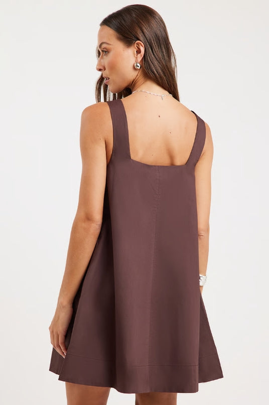 NUDE LUCY Alexis Mini Dress Chocolate