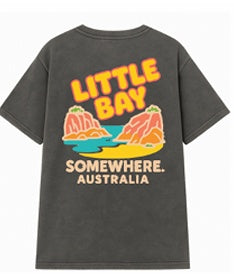 Somewhere Mini – Little Bay Tee – Washed Black