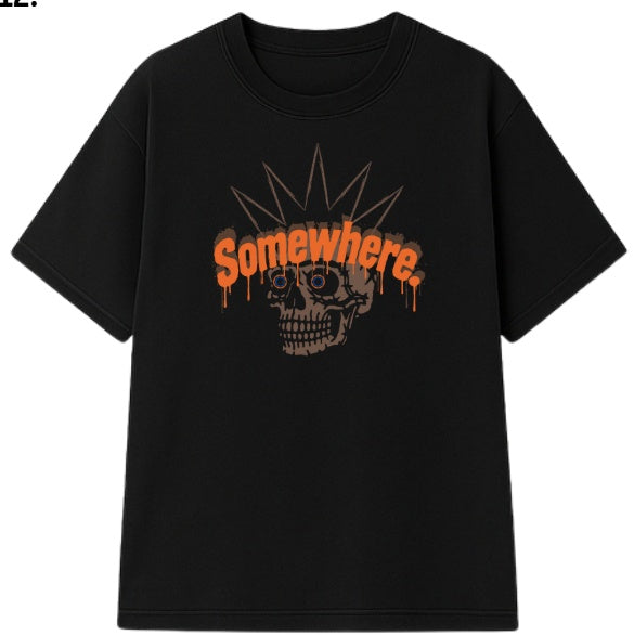Somewhere - Afterdark Tee - Washed Black