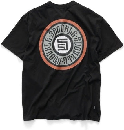 S-DOUBLE Tack Dot Short Sleeve Tee Washed Black