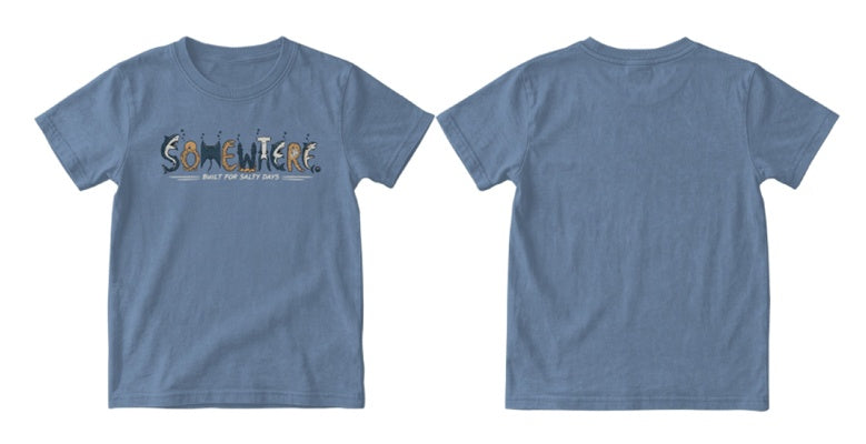Somewhere Mini - Salty Days Tee - Dark Sky