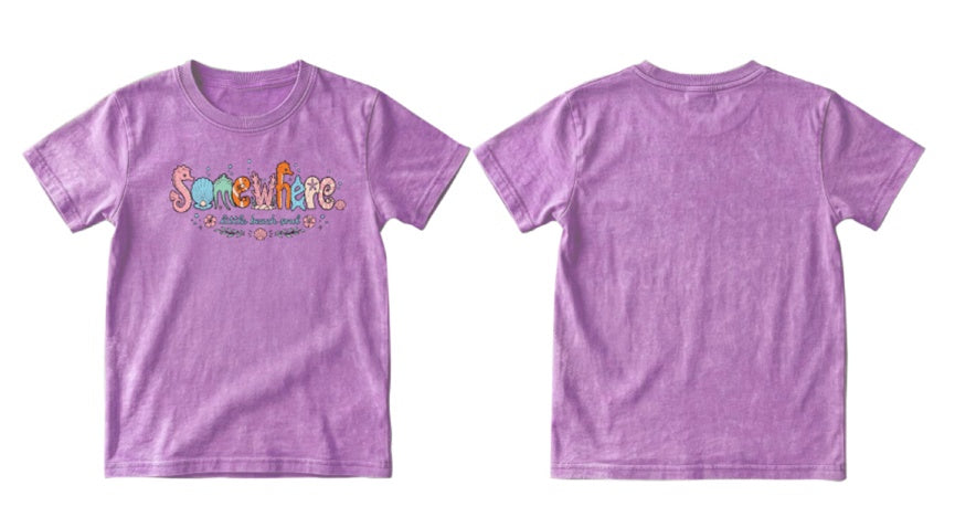 Somewhere Mini - Little Beach Scout Tee - Lilac
