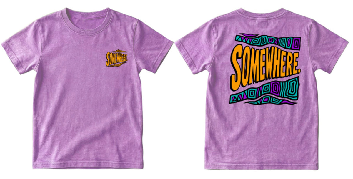 Somewhere Mini - Throwback Tee - Lilac