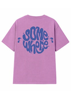 Somewhere Mini -The Drip Tee - Washed Pink