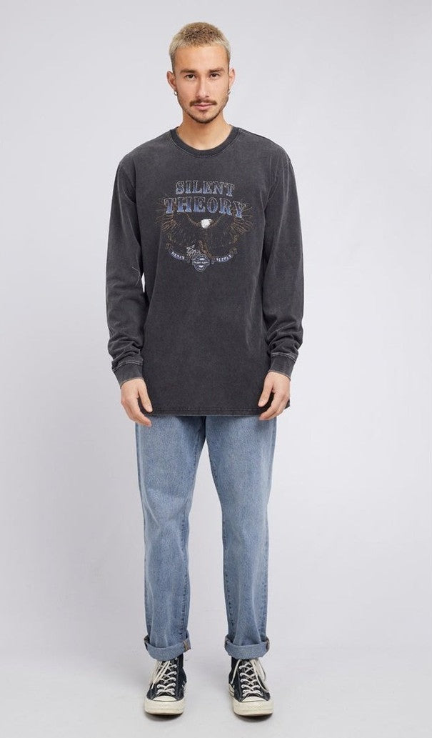 Silent theory - flying eagle ls tee vintage black