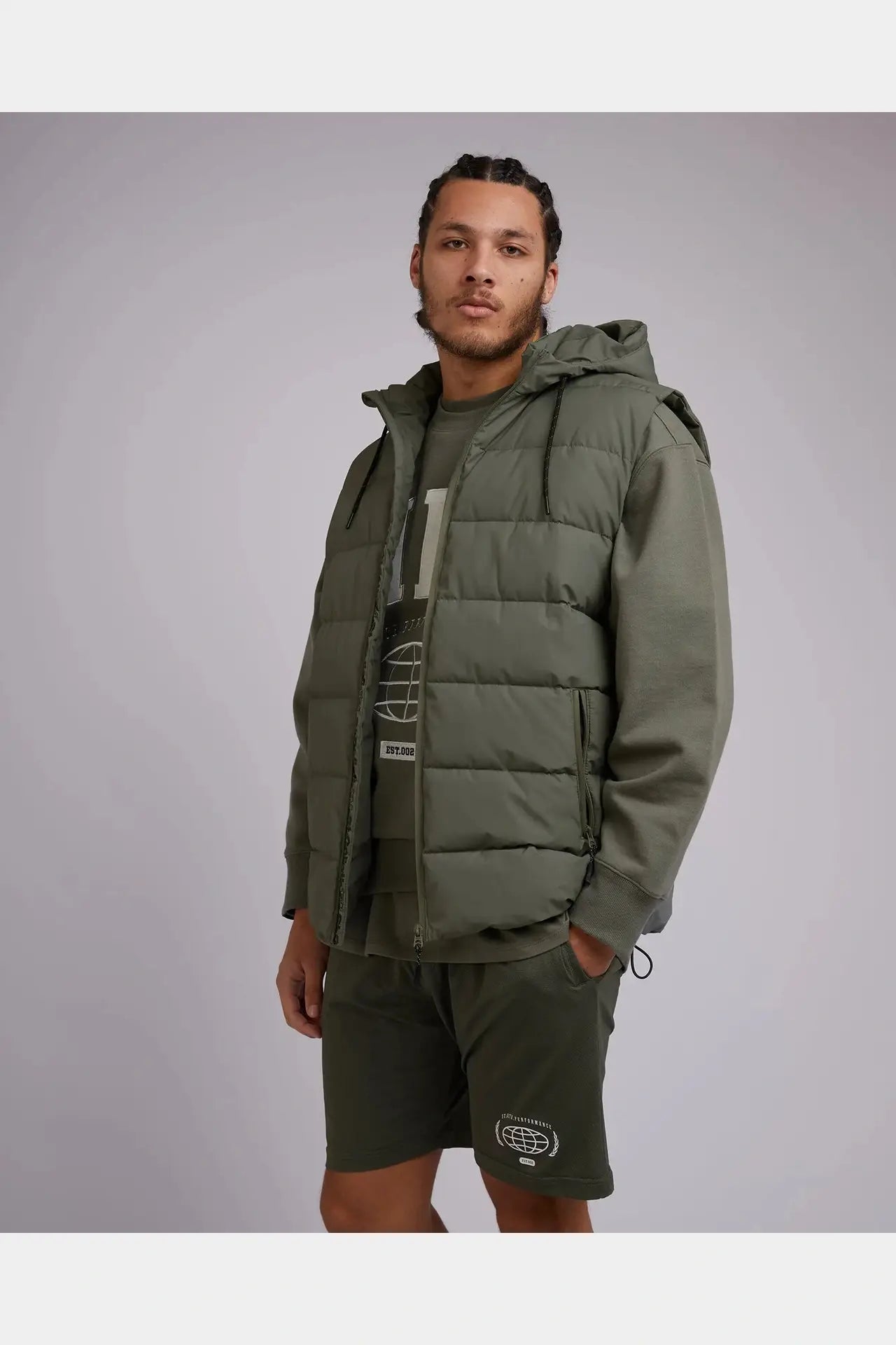 St Goliath Domain Puffer Vest - Green
