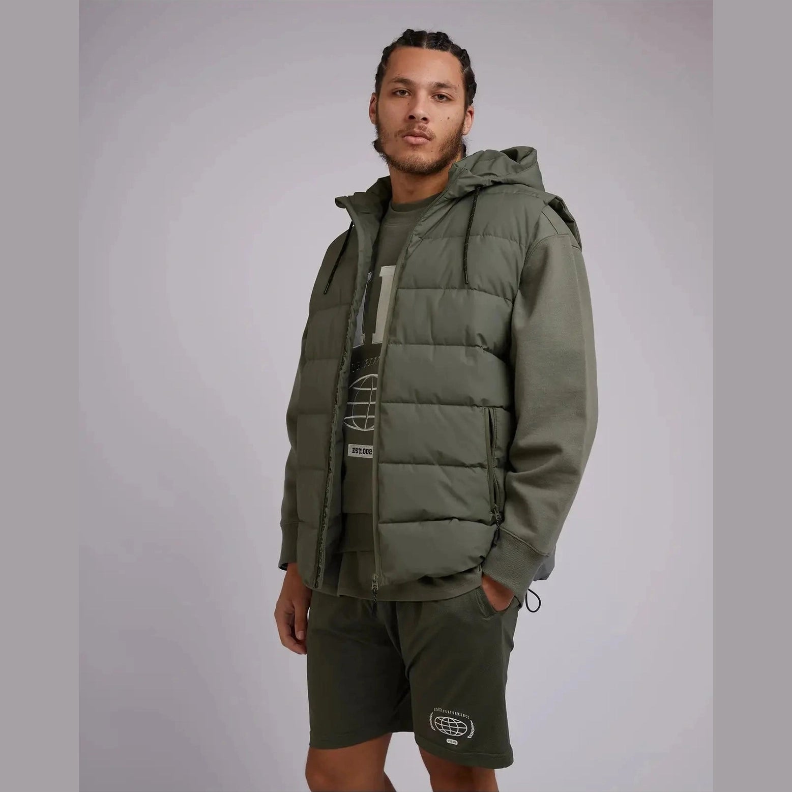 St Goliath Domain Puffer Vest - Green