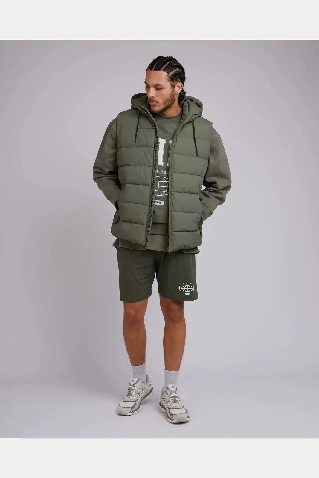 St Goliath Domain Puffer Vest - Green